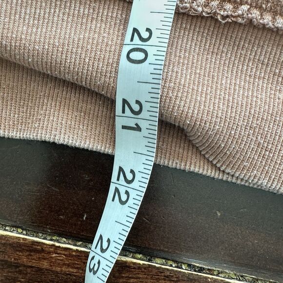 Z Supply Claire Rust Orange Waffle Thermal Long Sleeve Top Size L - Picture 8 of 9